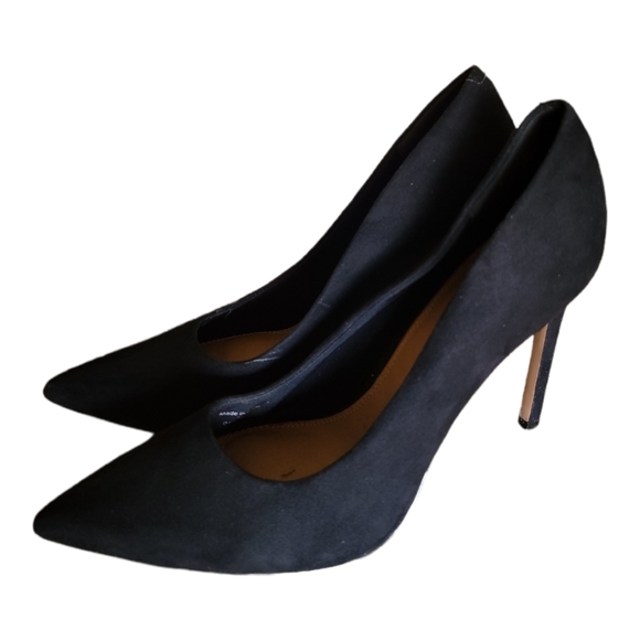 Asos Suede Pointed Toe Pumps Size 7.5 - Picture 3 of 6